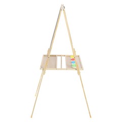 Wooden Art Easel Studio H-Frame Easel Holds Canvas Beechwood Artists Easel