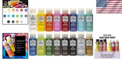 American-Made Enamel Paint Set – 16 Assorted Colors