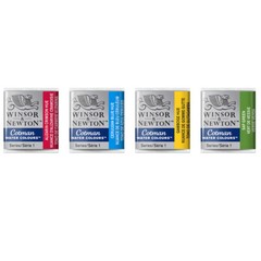 Winsor & Newton Cotman Watercolour Paint 48 Available Half Pan Colours