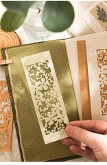Vintage Scrapbook Paper 80 Sheets A6 Embossed Textured for Junk Journal Collage