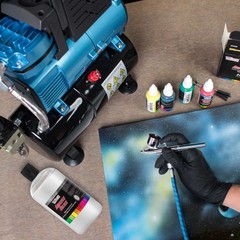 16 oz Airbrush Thinner & Extender Base, Reducing Acrylic Airbrush Paint Colors