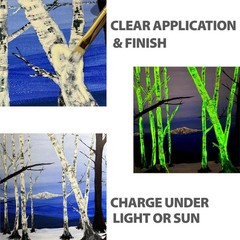 Milo Glow in the Dark Acrylic Paint Clear Luminous Phosphorescent Green 16 oz