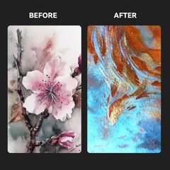 Artist Watercolor Paints-Metallic Glitter Solid Colors-Pink Portable Metal Ca…