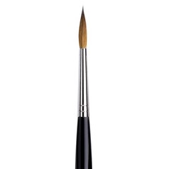 da Vinci Watercolor Series 35 Maestro Paint Brush, Round Long Taper Kolinsky Red