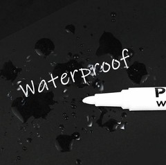 6 Pack Acrylic White Paint Pens White Permanent Marker with Extra Fine Point