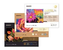 Premium Pastel Paper Pad 160 Gsm A3 A4 30 Sheets Assorted Colors Chartreuse