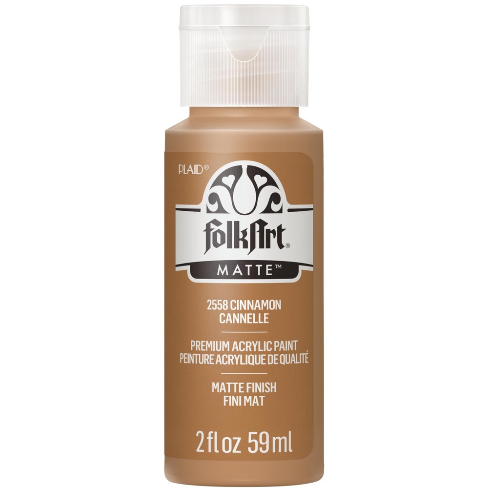 FolkArt Acrylic Paint in Assorted Colors (2 2 Fl Oz (Pack of 1), Cinnamon