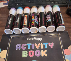 7 DOT Dot MARKERS for Toddlers 1-3 YRS with 21 Page COLORING ACTIVITY BOOK, 2019
