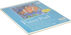 9 by 12 Inch Youth Paint Pad 20 Sheets White Great for Art and Craft Activities