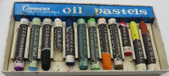 Vintage Grumbacher Oil Pastels Set of 12 Artists’ Size 22-12 Made in Japan