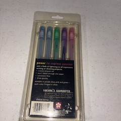 Sakura Gelly Roll Lightning 0.4 Med Line Gel Ink Rollerballs Set Of 5 Vintage