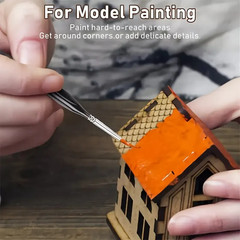 Professional Detail Brush Set – 3/6Pcs Fine Nylon Tip for Acrylic Painting & Min