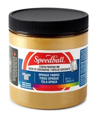 Opaque Fabric Screen Printing Ink Colour: Gold, Size: 8 oz 8 fl oz, Gold