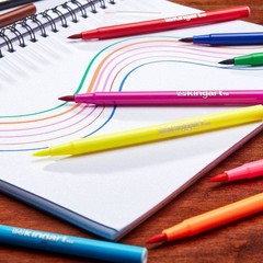 Watercolor Brush Marker Set – 36 Vivid Colors – Flexible Nylon Tips for Sketc…
