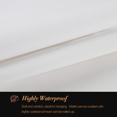 Polyester Matte 290GSM Canvas Roll 36”x100FT Waterproof Inkjet Canvas for Paint