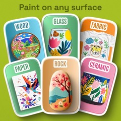 ARTISTRO 36 Precision Dual-Tip Acrylic Paint 1 Count (Pack of 36), Multicolor