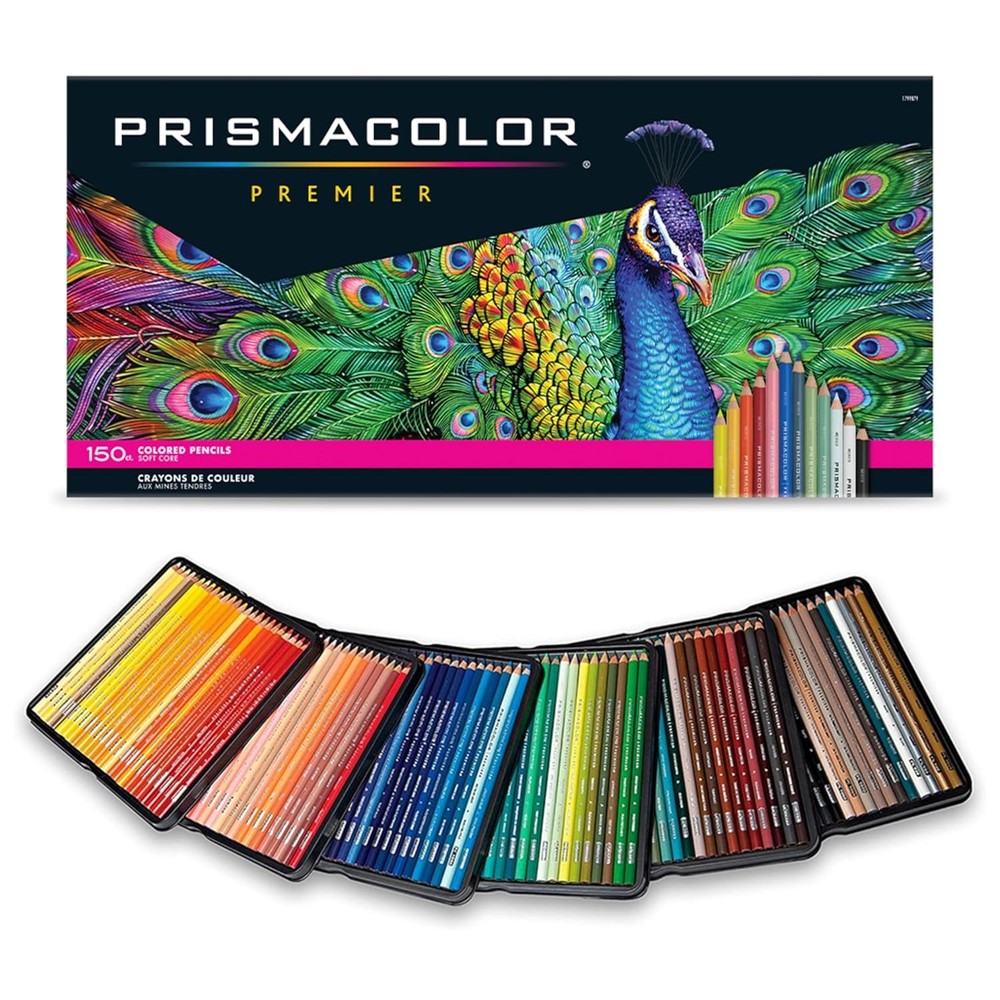 Prismacolor Premier Colored Pencils Soft Core Assorted 150 Count Art Supplies