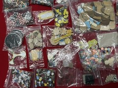 Board Game Punchboard Leftovers – Collage – 3 Pounds – Many Colors Shapes Sizes!