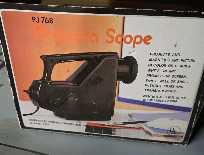 Projecta Scope PJ768 Art Drawing Tracing Projector Project NEW
