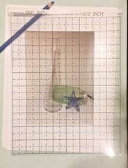 Transparent Film Grid / Art Drawing Grid / Artist / Quilting / 1″ & 1/2″ square
