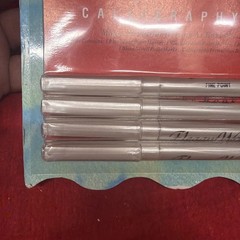 SPEEDBALL ELEGANT WRITER CALLIGRAPHY SET 4 BLACK INK MARKERS – NEW (h54)