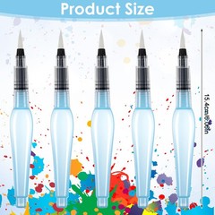 10 PCS Refillable Water Brush Pens Premium Leakproof Watercolor Calligraphy