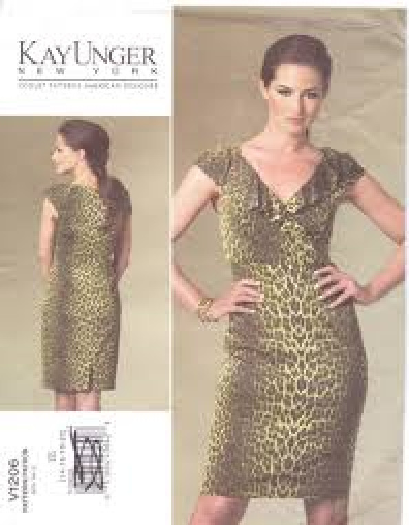 #16 Vogue Pattern American Designer KAY UNGER NEW YORK V1206 Tall 6-8-10-12