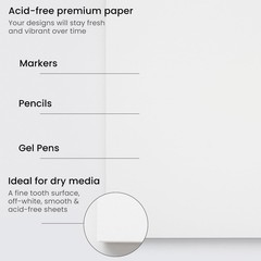 ARTEZA Watercolor Paper, 32 Sheets, 9×12 Inches Water Office Product
