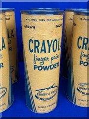 CRAYOLA FINGER PAINT POWDER VIOLET YELLOW RED ORANGE BLUE BROWN GREEN NON TOXIC