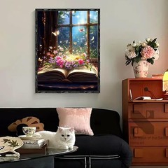 Butterfly Book Paint by Number 16x20inch(frameless), a butterfly
