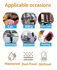 Disposable Aprons (50 Count), Plastic apron for Painting Party, Cooking