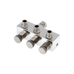 3-Way Metered Airbrush Manifold – Individual Airflow Control – 1/4″ BSP Inlet…