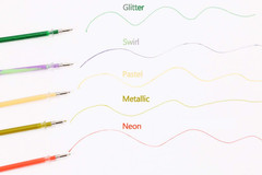 50PCS Gel Pen Refills for Adult Coloring Books Neon Pastel Metallic