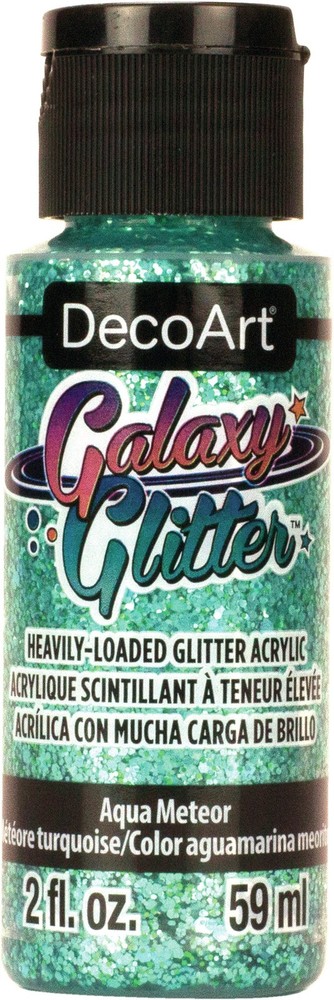 DecoArt Galaxy Glitter Acrylic Paint 2oz Meteor – Aqua