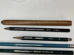 Mixed Lot Of VTG Drawing Pencils KOH-I-NOOR VENUS EAGLE TURQUOISE EBERHARD FABER