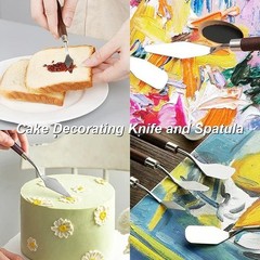 5 Stainless Steel Palette Knife Set Artist Painting Spatulas Oil Acrylic Art