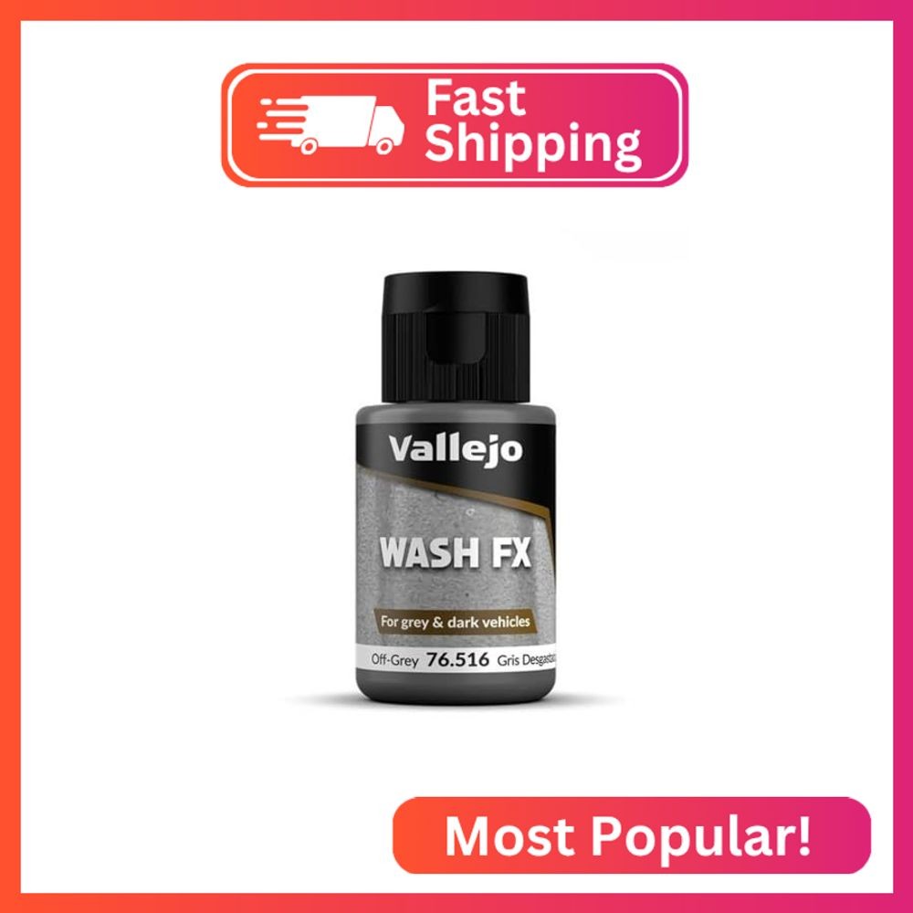 Vallejo – Wash FX | Off-Grey 35 ml. (1.18 fl.oz.) | Designed for Grey & Dark Veh