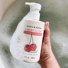 Dabble & Dollop Cherry on Top Conditioner – Natural Shine & Detangler for Kid…