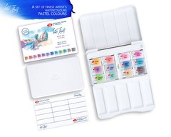 12 Watercolor White Nights® Paint Set PASTEL COLORS Full Pan Palette RUSSIA