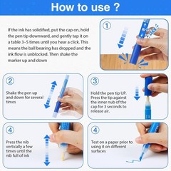 Multi-Surface Paint Pens Set with 24 Colors for Creative Art and Craft Making