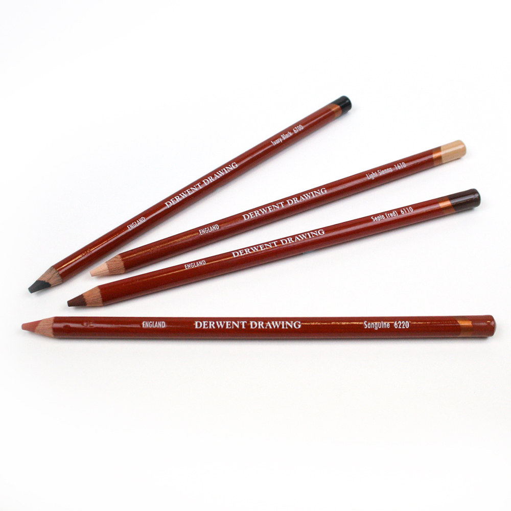 Derwent Professional Drawing Pencils – 24 Tinted Soft Colours in Natural Shades