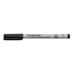 Staedtler Lumograph Non-Permanent Wet Erase 1 Count (Pack of 10), Black