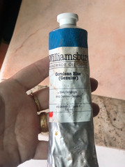 Williamsburg Handmade Oil Paint Tube 150 ml – Cerulean Blue Genuine, Series 8