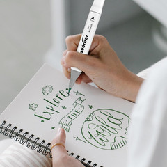 Cloudriver Alcohol Markers Brush Tip, 60 Colors Dual Tip Art Markers for Adults