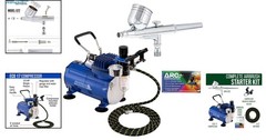 Multi-Purpose Gravity Feed Airbrush Kit with Compressor for Nails and Art