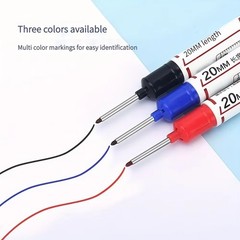 10Pcs/Set 20Mm Deep Hole Long Nib Head Marker for Metal Perforating Pen Waterpro