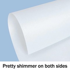 Cardstock 100 Sheets White Shimmer 8.5 x 11 80lb Pearlescent Goefun Certificate