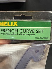 Helix French Curve Template – Plastic – Blue 079252215616