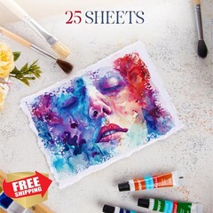 Wanderings A6 Watercolor Paper 4×6 Deckle Edge 300GSM 25 Sheets