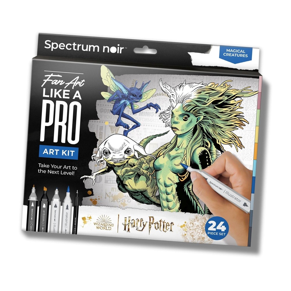 Spectrum Noir Pro Fan Art Set – 24 Piece – Magical Creatures